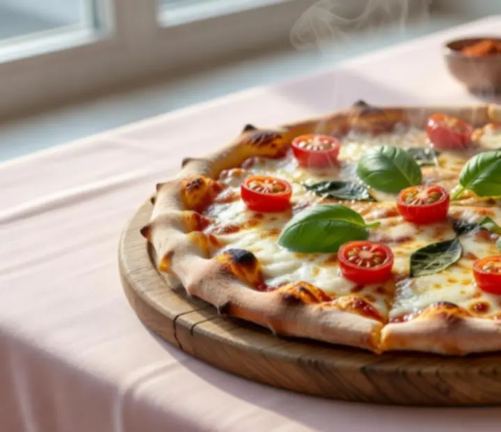 Chrupiąca pizza z pieca serwowana w restauracji Polvirelona