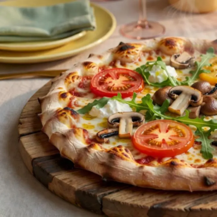 Pizza sezonowa wypiekana w piecu